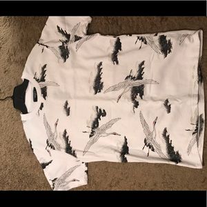 Forever 21 Japanese crane shirt